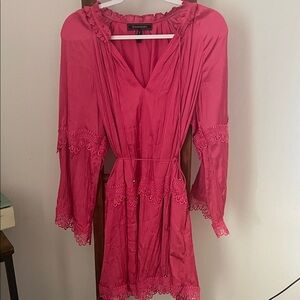 BCBGMaxAzria Pink Lace Mini Dress
